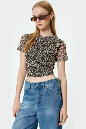 Koton Korte mouw Overhemdkraag Blouse