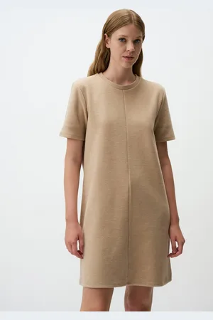 Jimmy Key Ronde Hals Kort Mouw Casual Mini Jurk