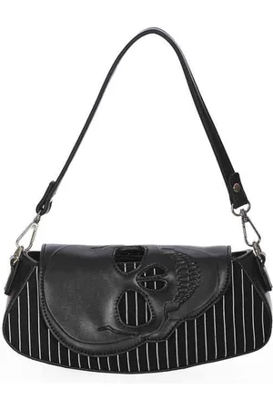 Banned Retro Black Core Pinstripe Schoudertas