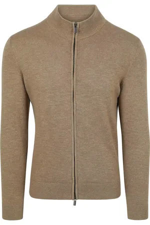 Suitable Vest Slub Yarn Beige