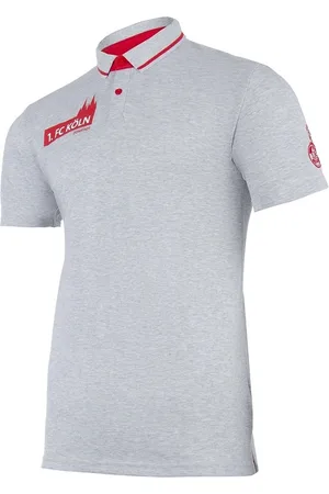 Uhlsport Heren 1.FC Köln 3.0 poloshirt vrijetijdsgrijs/rood