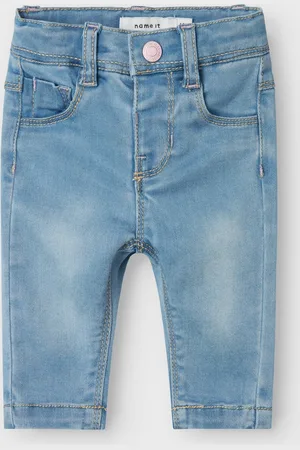 NAME IT Baby meisjes spijkerbroek SALLI Light Blue Denim Slim Fit