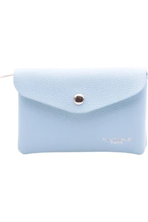 Flora & CO Dames Portemonnee - Portefeuille - Beurs - Wallet - met rits - licht blauw