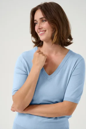 Kaffe KAlizza V-neck Pullover Dames Trui