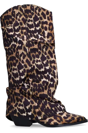 Sacha Dames - Donkerblauwe denim cowboylaarzen met flap