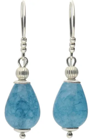 Bela Donaco Oorbellen Classic – Blauwe Agaat – Sterling Zilver