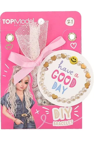 Depesche TOPModel DIY armbanden Pearlsonals - mot. 21 - have a GOOD DAY