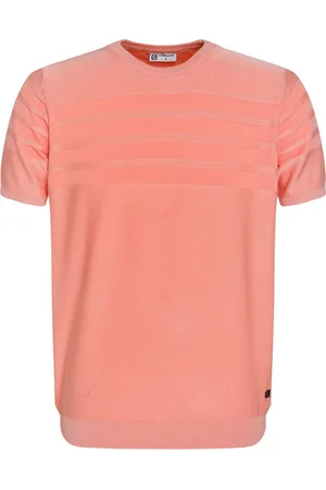Gabbiano T-shirt Gestructueerd T Shirt 155511 4002 Light Coral Mannen