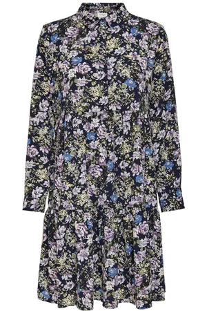 JDY PIPER L/S AOP SHIRT DRESS WVN DIA - Dames - Maxi jurken