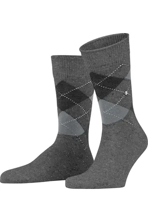 Burlington Dundee herensokken - grijs (carbon mel.)