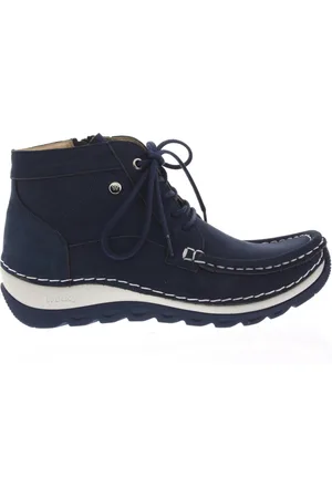 Wolky Dames Veterschoenen Salado Timber Denim