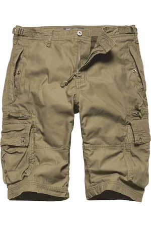 Vintage industries Gandor shorts dark khaki