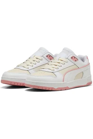 PUMA RBD Game Low Unisex Sneakers - Alpine Snow- White-Pink Fruit