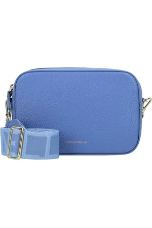 Coccinelle Leren Schoudertas Tebe Crossover Bag Blauw