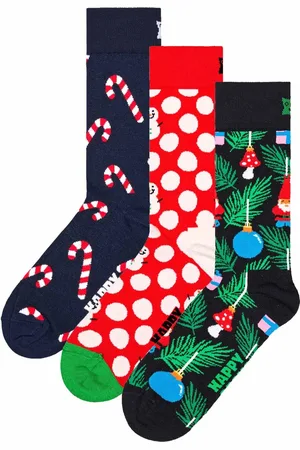 Happy Socks Unisex giftbox 3P sokken x-mas stocking