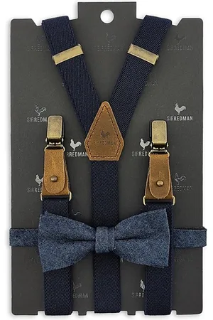 Sir Redman Bretels met strik - bretels combi pack Denim Blues
