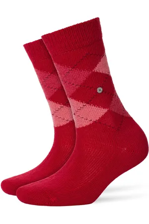 Burlington Whitby damessokken - rood (vermillion red)