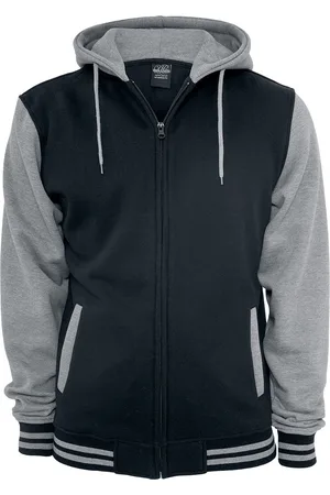 Urban classics 2-Tone Zip Vest met capuchon zwart-grijs 3XL Heren