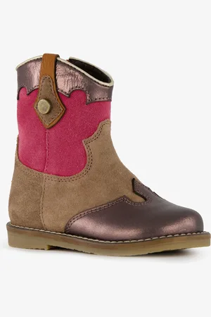 Groot Suede meisjes cowboy western enkellaarsjes