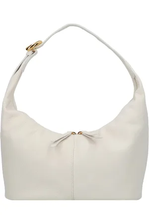 Coccinelle Leren Schoudertas Fernanda Shoulder Bag Crème