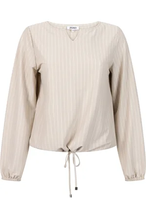 ZOSO Blouse Travel Blouses Peet 251 0007 Sand Dames