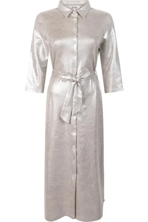 ZOSO Jurk Claire Suedine Dresses 251 0007 Sand Dames