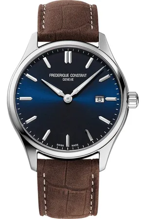 Frederique Constant Classics FC-220NS5B6 Horloge - Leer - Bruin - Ø 39 mm