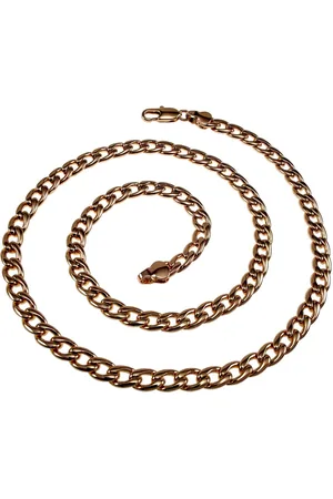 esde2 50cm x 5,5mm Ketting Unisex - Roségoud Plated - Cubaanse Schakelketting XUPING - Dames Heren