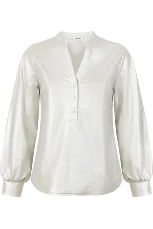 ZOSO Blouse Travel Blouses Nora 251 0007 Sand Dames