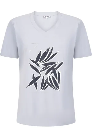 ZOSO T-shirt Travel T Shirt Rebecca 251 0004-0008 Grey/navy Dames