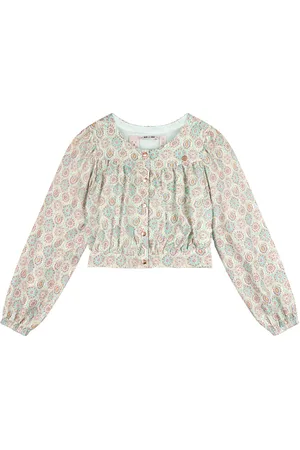 NoNo Zomer blouse meisjes - - cropped, AOP - Timba