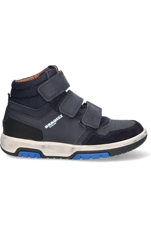 Braqeez 423853-429 Jongens Hoge Sneakers - - Leer - Klittenband