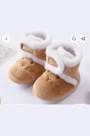 Merkloos Baby schoentjes, warme slofjes, sokjes, 0-6 maanden, schattige baby slofjes, babygeschenk, kraam cadeau