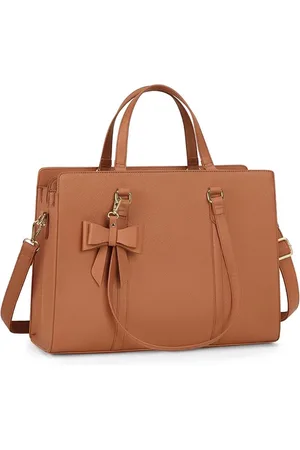 Merkloos Dames handtas - laptoptas - schoudertas - schooltas - PU-leer - waterdicht - met rits - ideaal voor school of werk