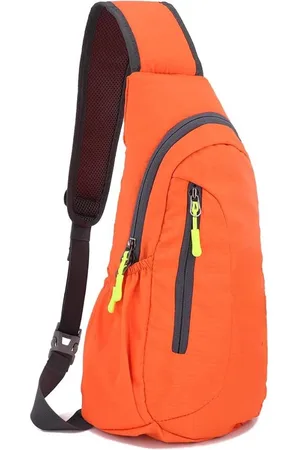 Merkloos Waterdichte nylon sling bag rugzak borstzak klein heren dames voor sport reizen enz