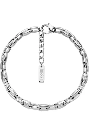 Diesel DX1583040 Heren Armband 21cm - Zilverkleurig