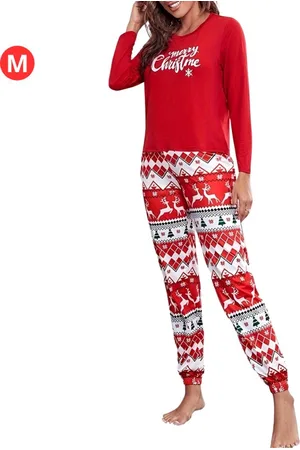 Merkloos Kerstpyjama - Kerst Pyjama - Christmas - Dames - Vrouwen - Volwassenen - Set - Broek - Shirt -