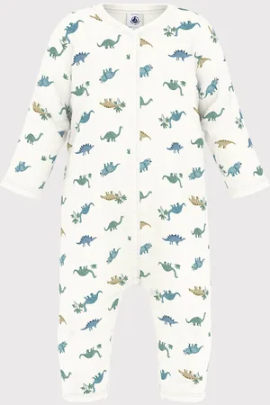 Petit Bateau Katoenen babypyjama zonder voetjes met dinoprint Unisex Boxpak - ;Multico