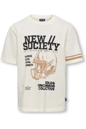 Only & Sons OSJSOCIETY LIFE S/S RLX PRINTED TEE JRS - Jongens - T-shirts