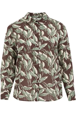 WE Fashion Dames blouse met dessin - Curve