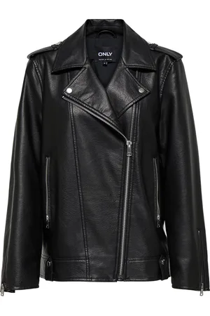 ONLY Jas Onlmille Faux Leather Jacket Otw 15356198 Black Dames