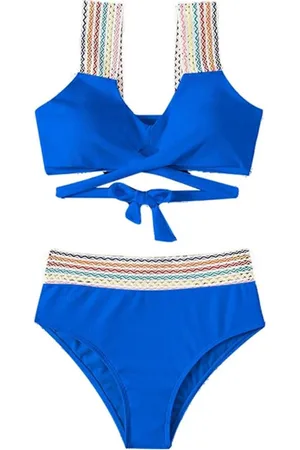 Merkloos Hoge Taille Bikini Tropic - - Mode Dames Zwemkleding - Badpak