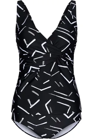 Pastunette Dames Tankini - White Stripes -