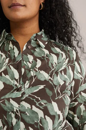 WE Fashion Dames blouse met dessin - Curve