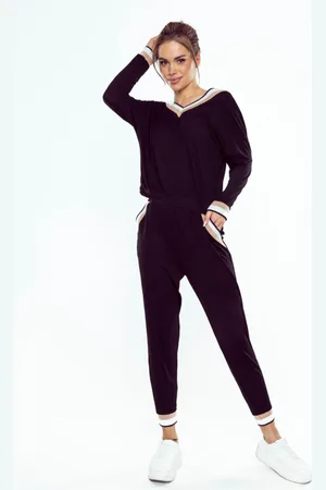 Eldar Hoogwaardig huispak van fijne viscose - viscose pyjama dames met lange mouwen en enkellange broek - Fanny - XXL