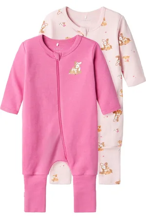 NAME IT NBFNIGHTSUIT 2P ZIP FF ROSE DEER NOOS - Baby - Pyjamas