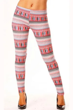 Merkloos Patroon Legging (Priskila)