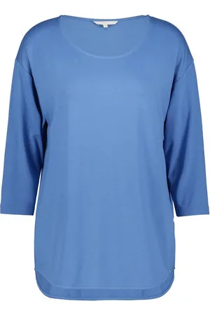 DIDI Dames Loose tee crew 3/4 sleeves Dutch blue maat 40
