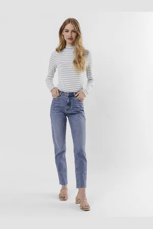 VERO MODA VMBRENDA HR STRAIGHT A CUT GU384 GA NOOS Vrouwen Jeans
