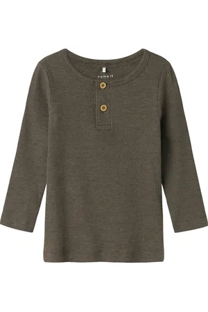 NAME IT Mini jongens longsleeve KAB Bungee Cord MELANGE Regular Fit